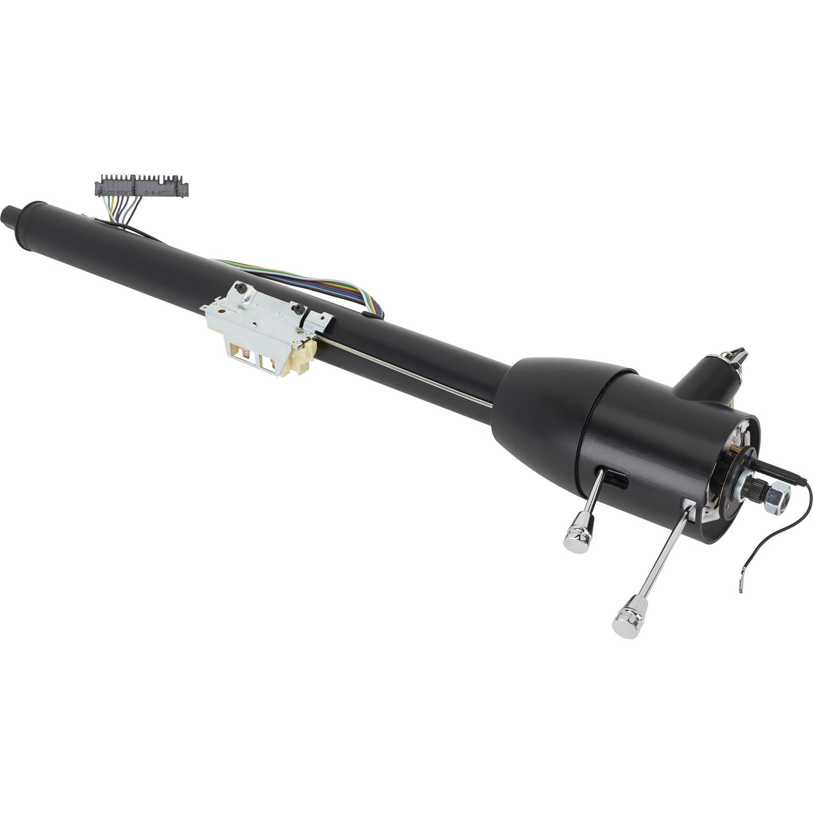 Universal Keyed GM Tilt Steering Column, Floor Shift, 32" Black