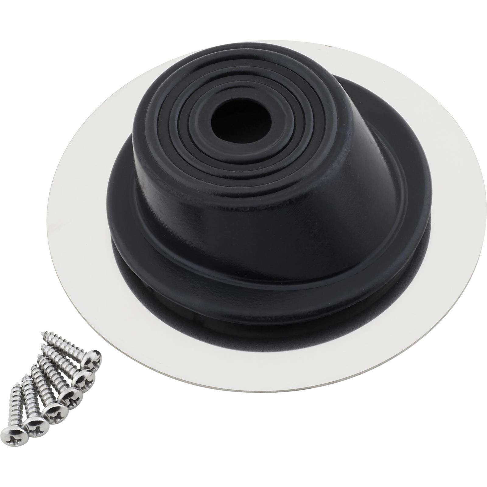 Steering Column Round Firewall Mounting Boot Seal, SS Bezel