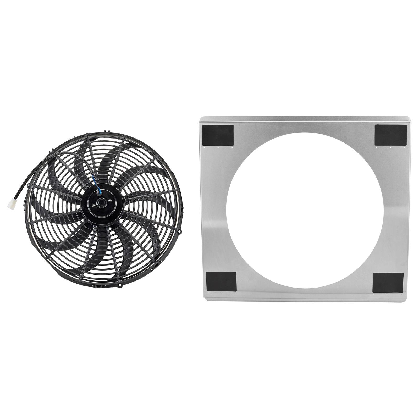 ふぁど Aluminum Fan Shroud For Speedway Motors Radiators, Single Fan