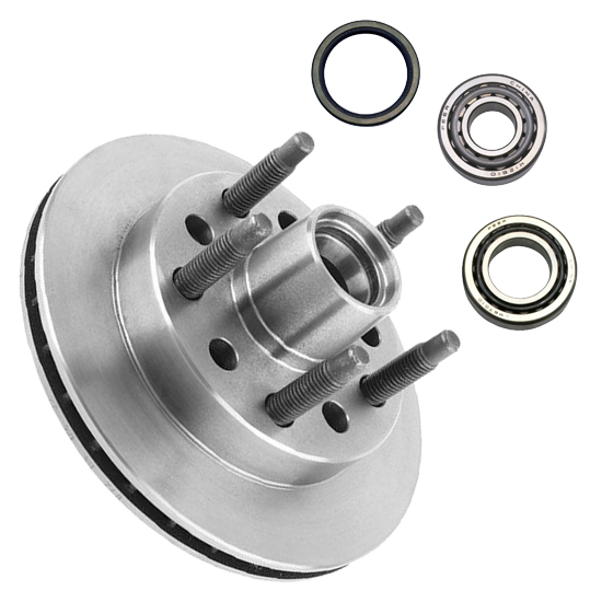 Lightweight Hybrid GM Metric Rotor & Bearing Kit, 5 on 5