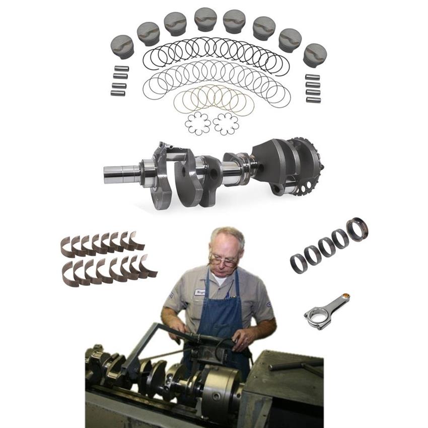 LS Rotating Assembly, Flat Top, 4 Inch Stroke, HBeam, 58x