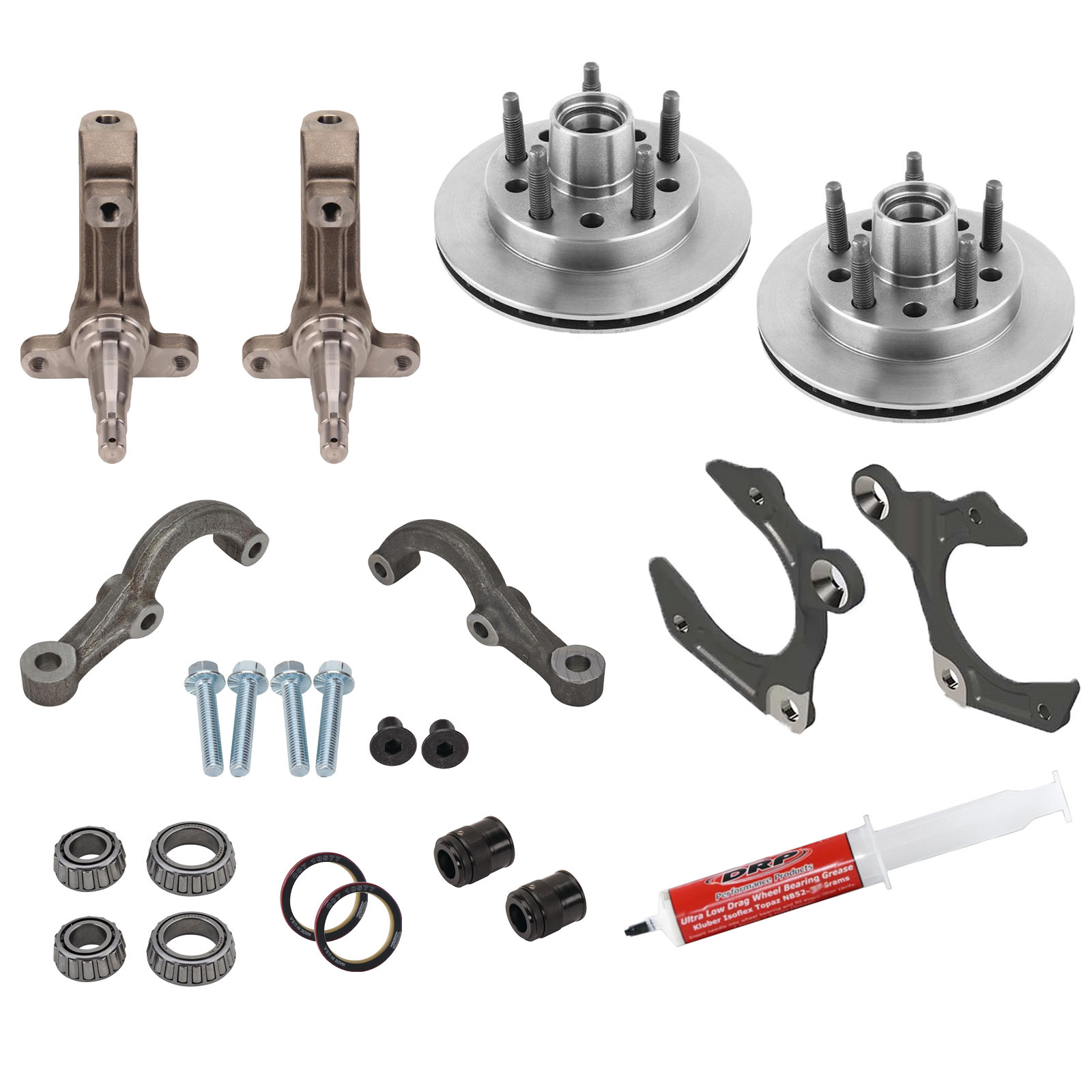 IMCA Low Friction 3-Piece Metric Spindles w/Speedway Rotors