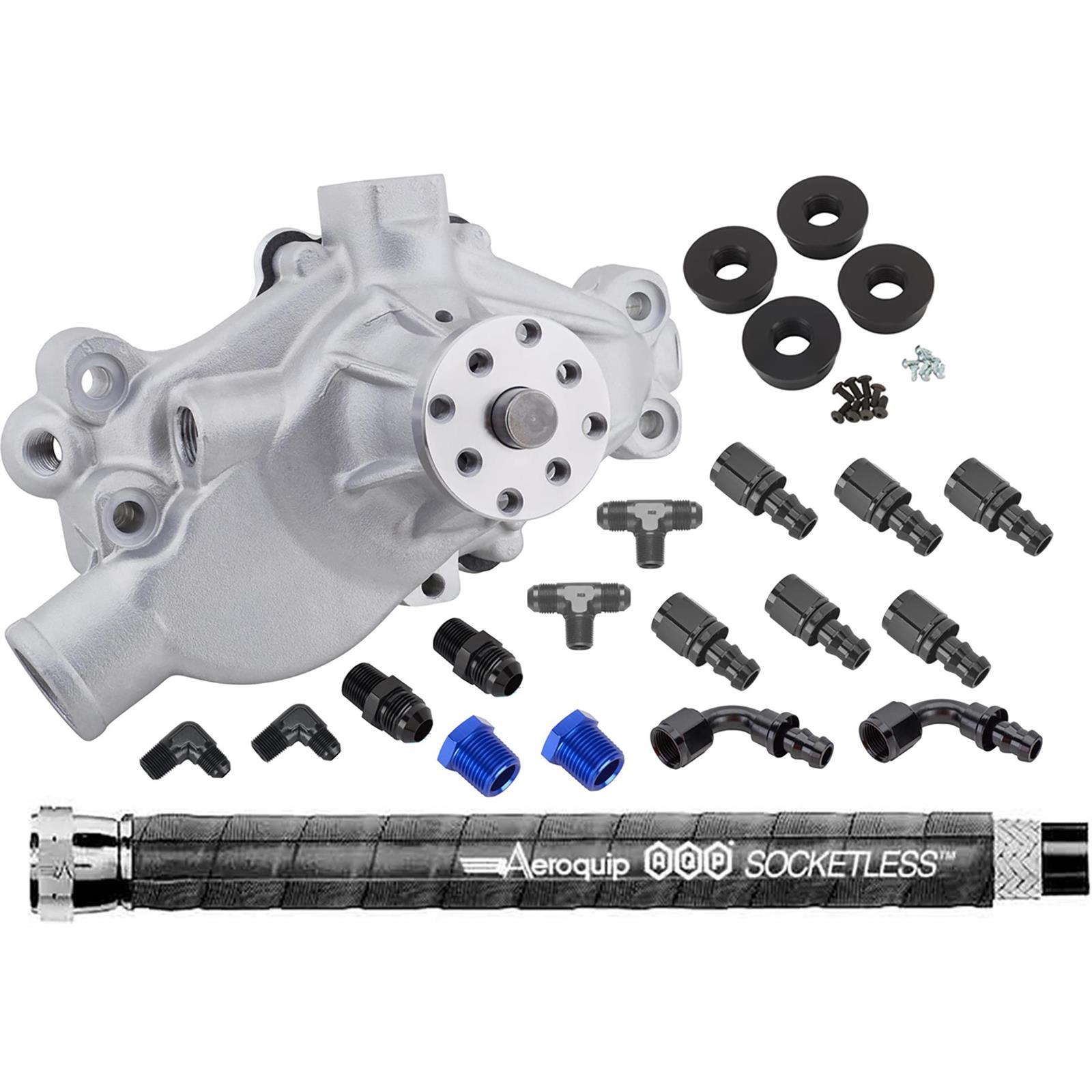 Small Block Chevy Aluminum Short Side Water Pump Kit