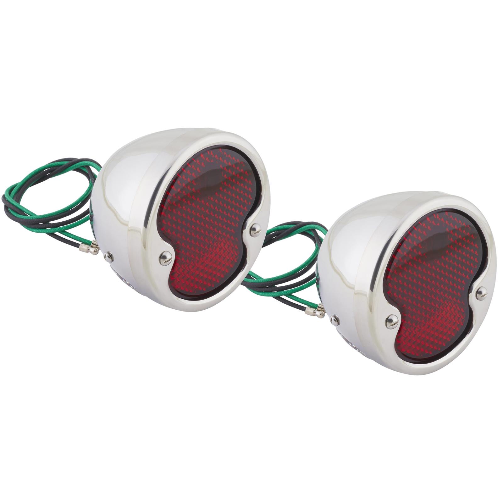 1932 Ford Stainless Tail Lights, Left and Right Pair