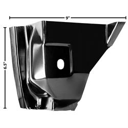 Dynacorn 1102CG Door Hinge Pillar Pocket Right Hand, Outer Lower