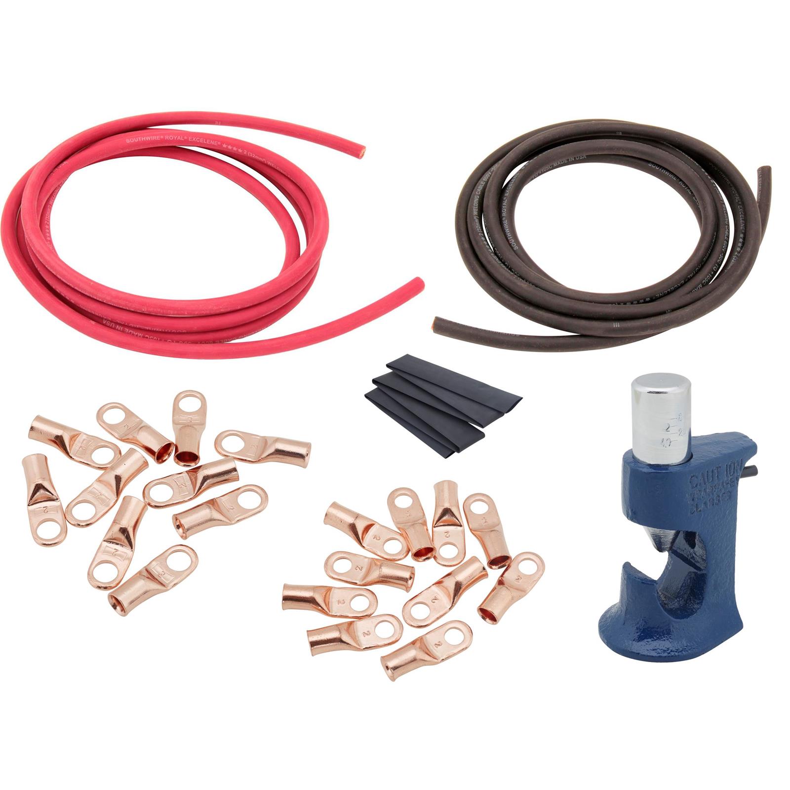 Speedway Motors Battery Cable Crimper Kit, 2 Gauge