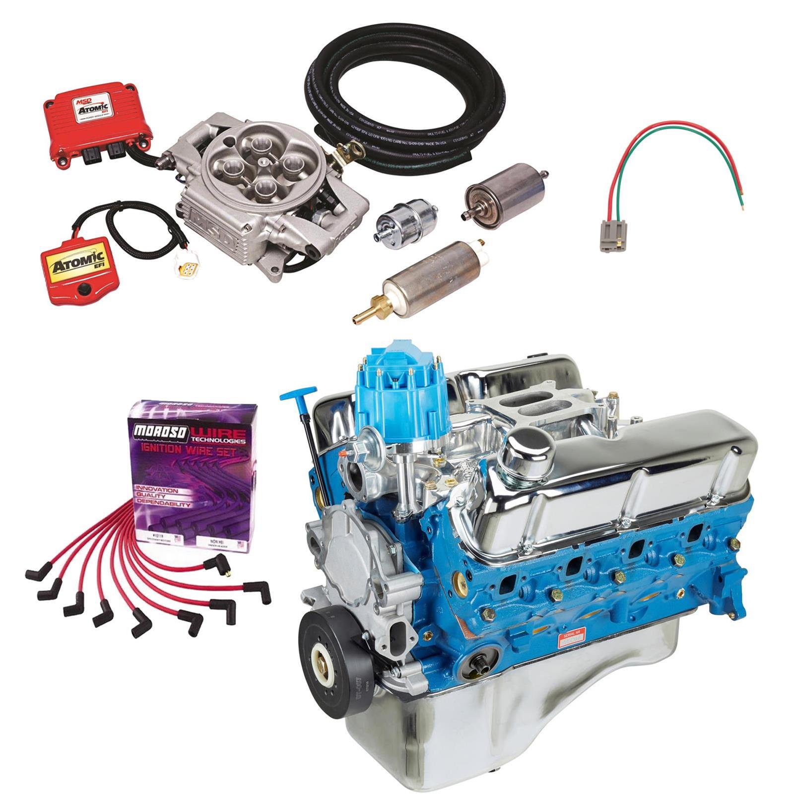BluePrint 302 Ford Hot Rod Crate Engine Kit, MSD Atomic EFI
