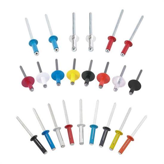 3/16 Inch Rivet Kit With Small/Large Head And Exploding Rivets