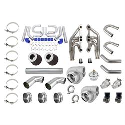 SBC Twin-Turbo Kit, W/ 66mm T4 Turbos, Headers, Hot/Cold Pipes