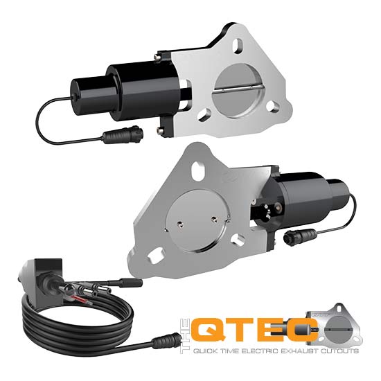 QTEC50 2.5 in. Bolt-On QTEC Dual Electric Cutout Valves - Pair