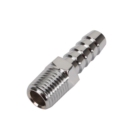 Straight Chrome Fitting, 3/8 Inch Hose to 1/4 Inch NPT