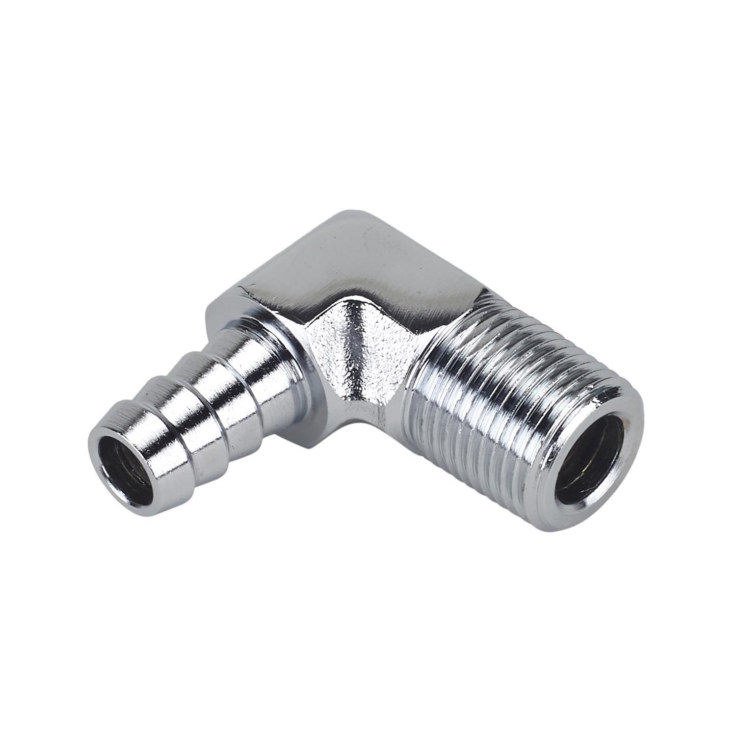 Chrome 90 Adapter Fitting 3 8 Inch Hose To 3 8 NPT