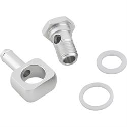 Single Banjo Style Fuel Fitting, 5/16 Inch Hose