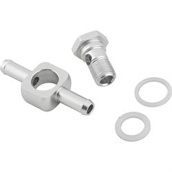 Dual Banjo Style Fuel Fitting, 5/16 Inch Hose