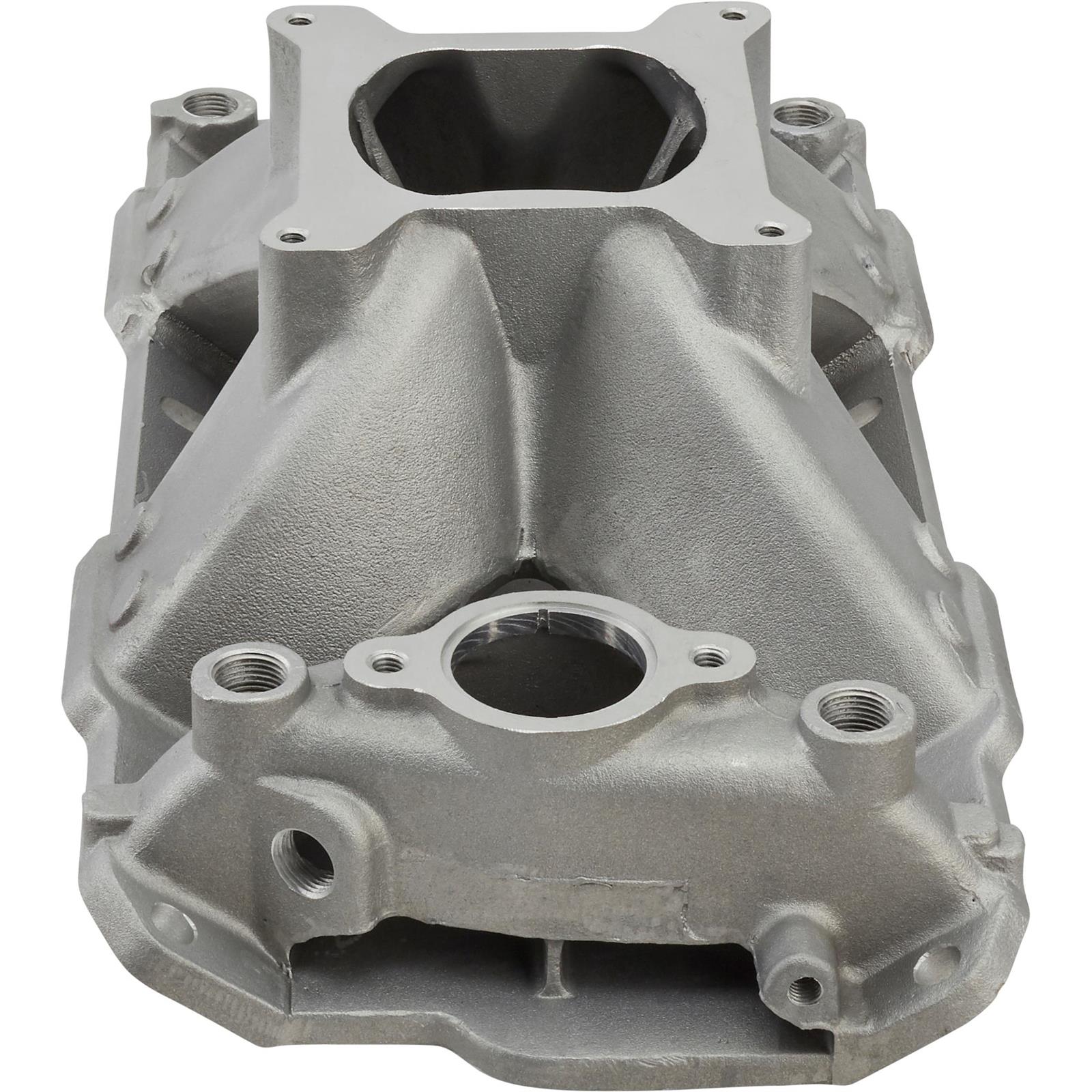 Speedway 195795 SBC Shootout High Rise Intake Manifold, Satin