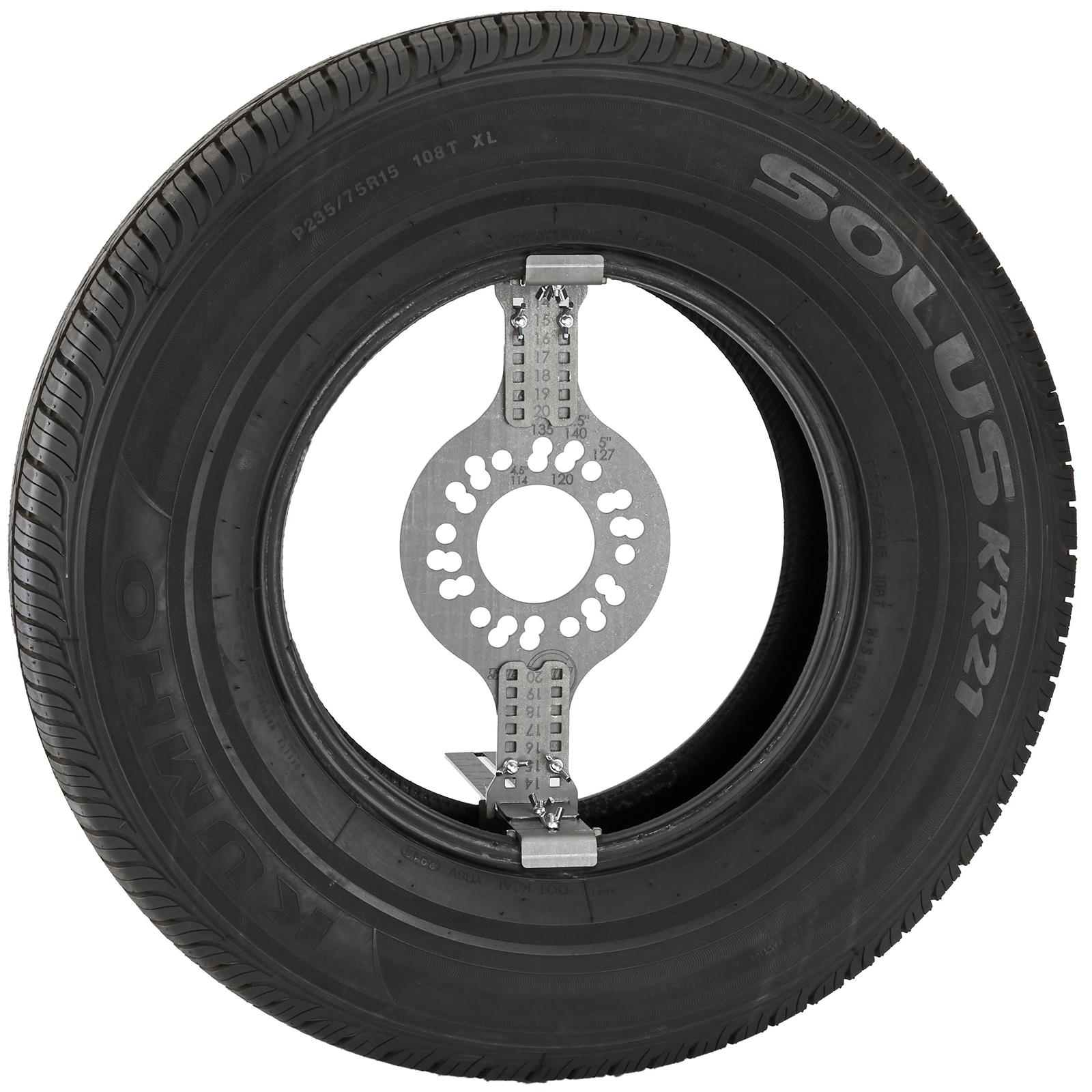 Wheel Fitment Tool, Tire Fit Size Measuring Mockup, 6Lug