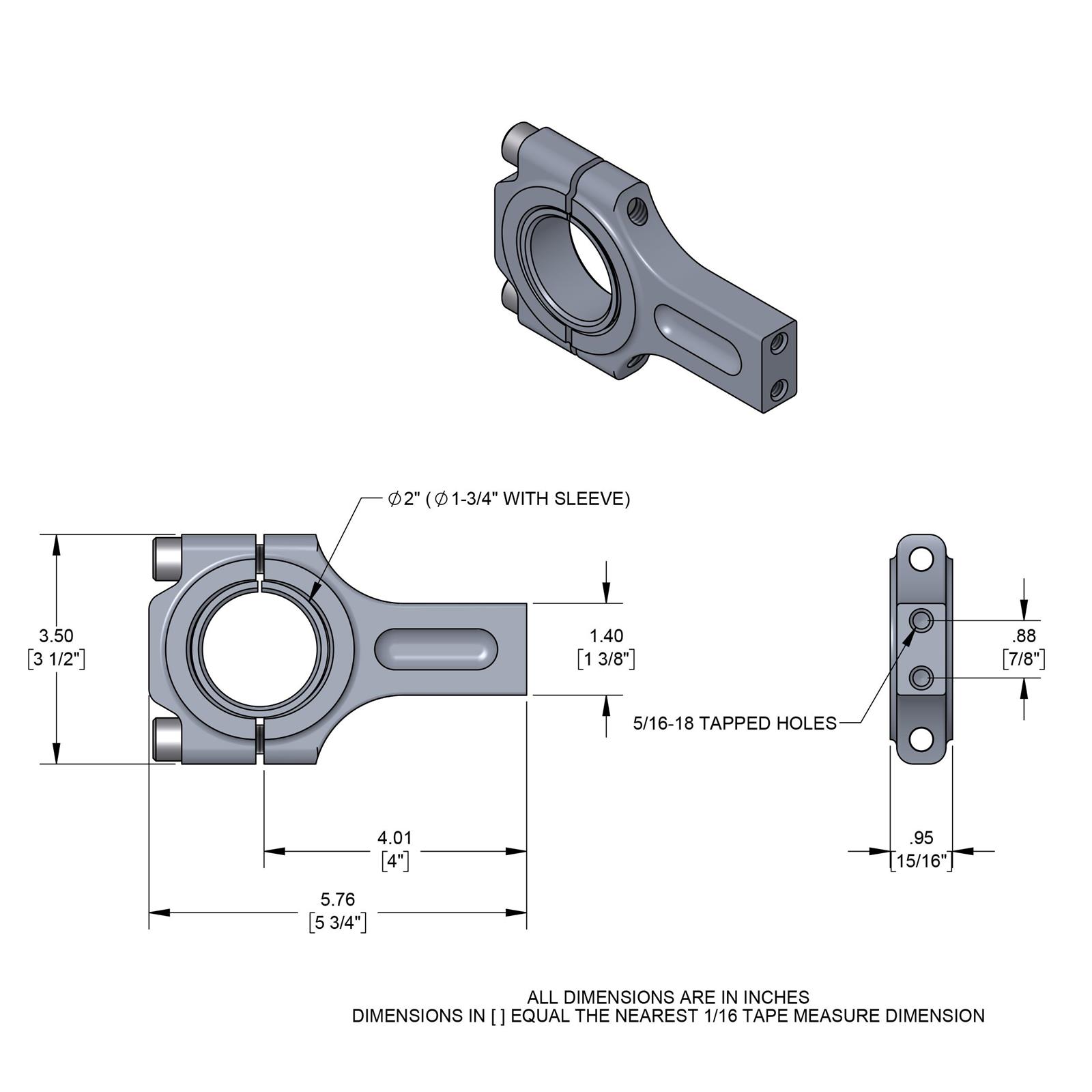 Connecting Rod Steering Column Drop, Long, 4 Inch Drop
