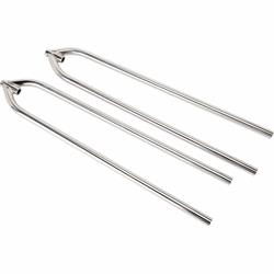 Front Hairpin Radius Rods, 27 Inch, Polished Stainless