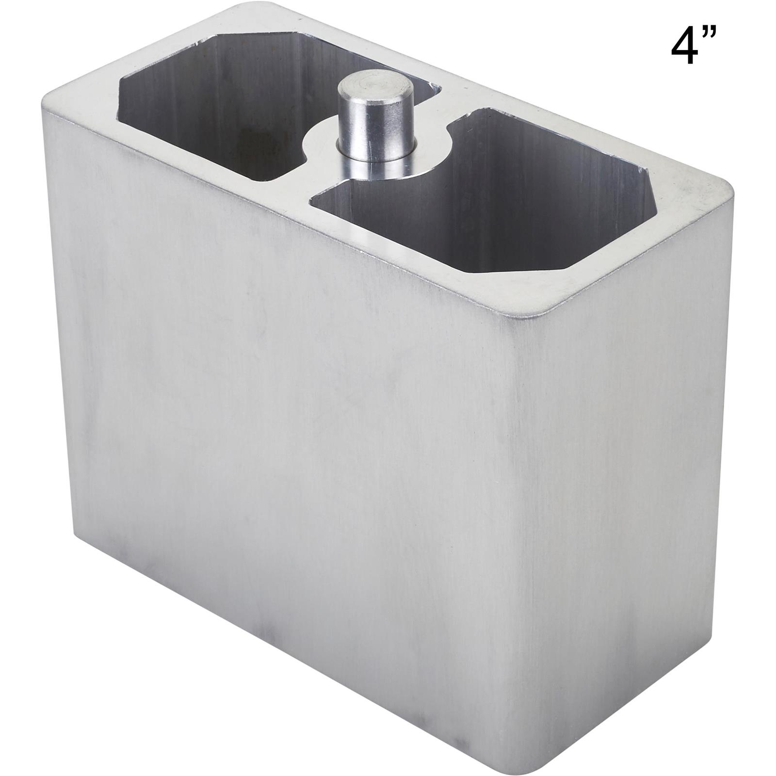 Aluminum 4 Inch Extruded Leaf Spring Lowering Block