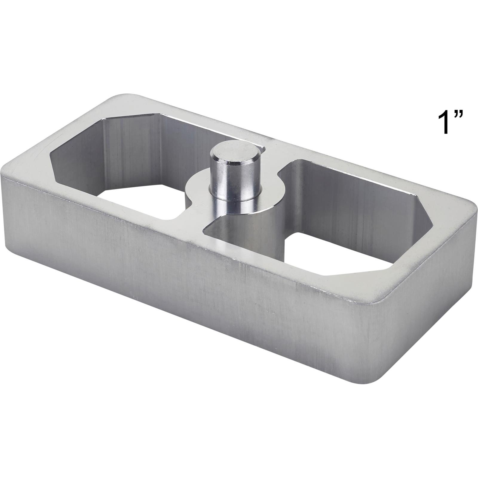 Aluminum 1 Inch Extruded Leaf Spring Lowering Block