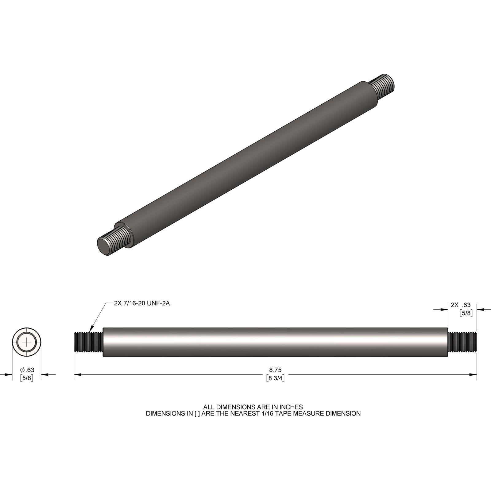 Jaguar IRS Shock Mounting Studs