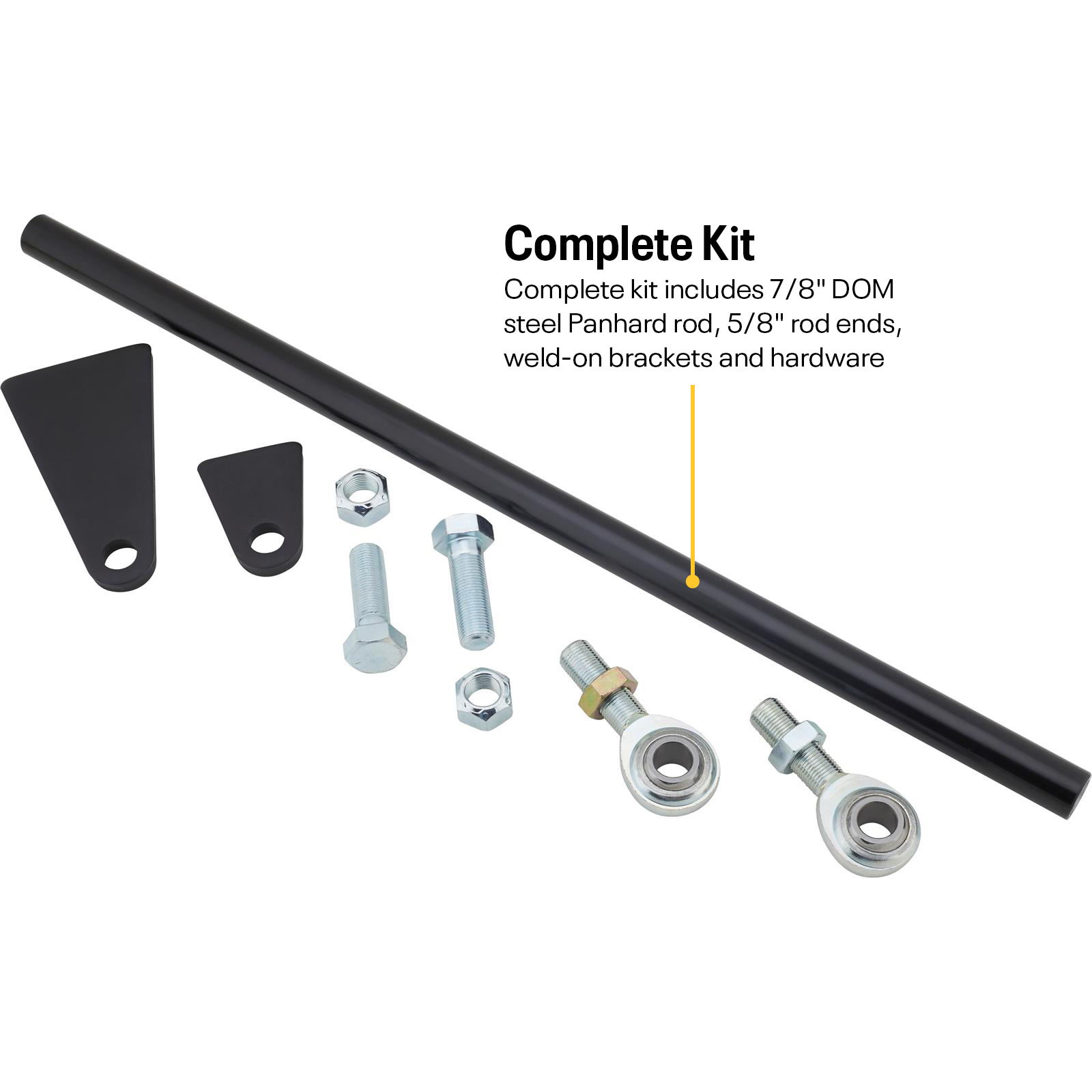 Speedway Universal Weld-On Rear Panhard Bar Track Rod Kit