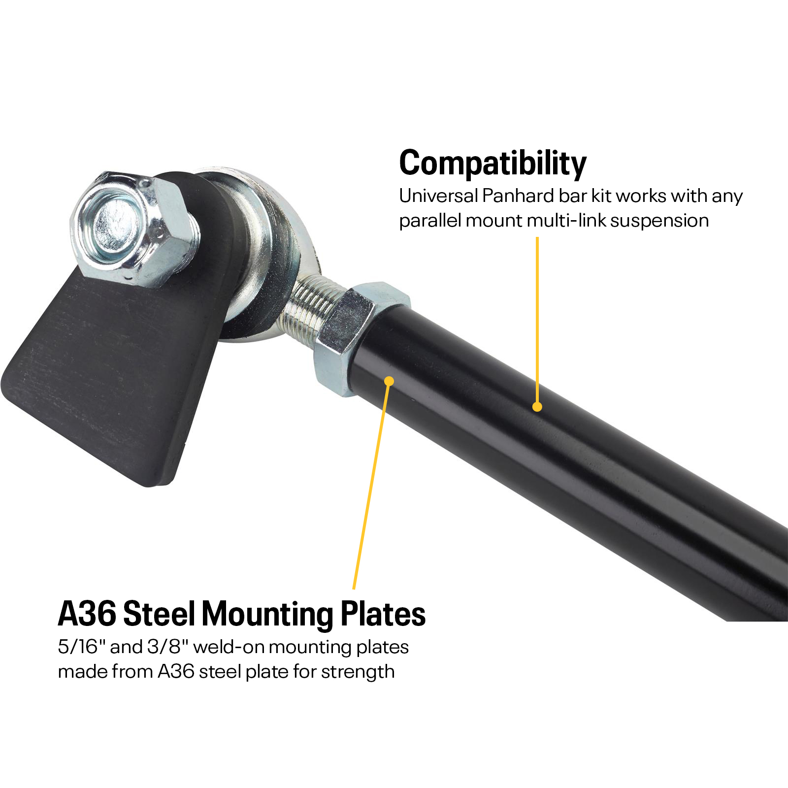 【オーダー】あさやん。 Speedway Universal Weld-On Rear Panhard Bar Track Rod Kit