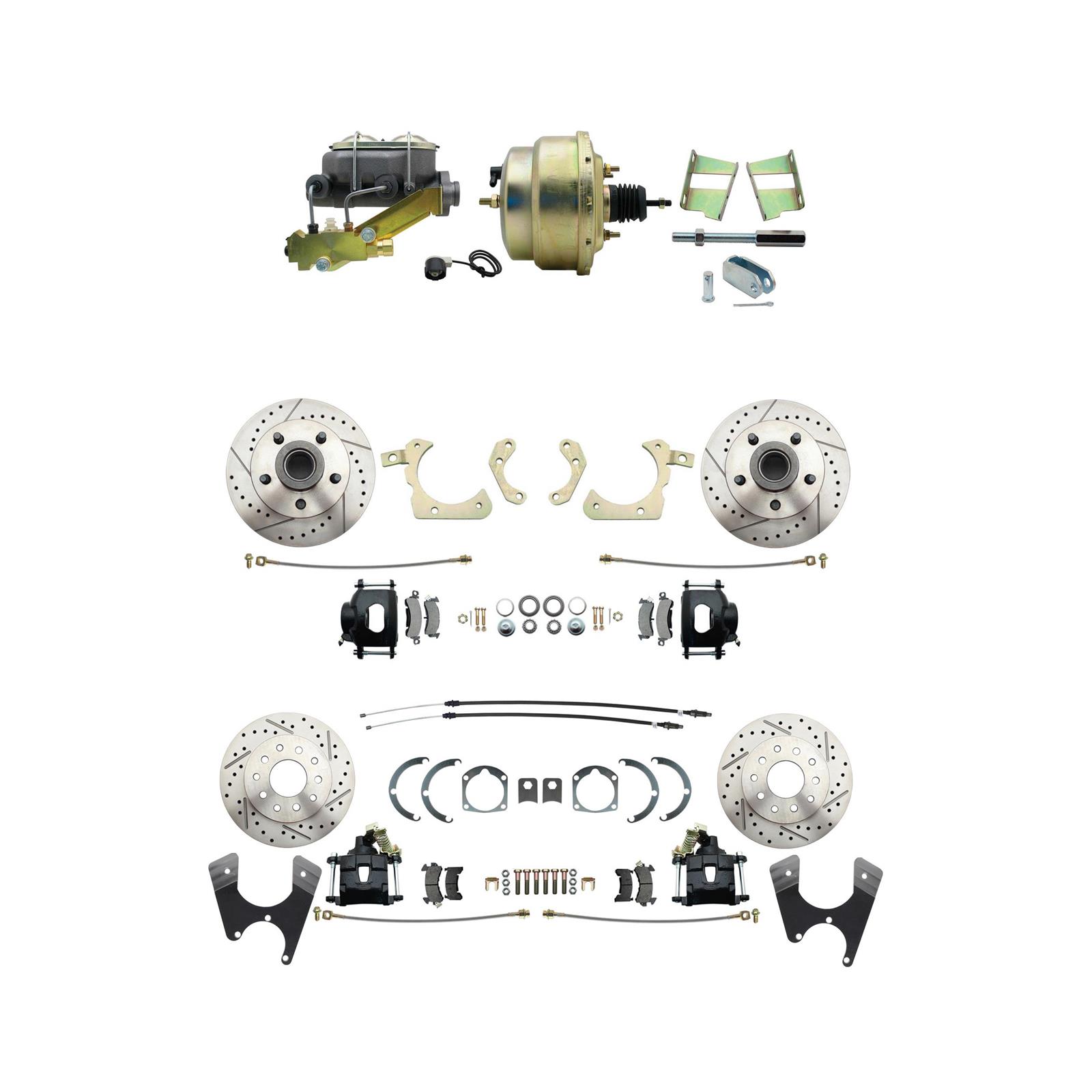 Speedway 59-64 Impala Front & Rear Disc Brake Kit, D/S
