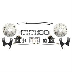 Speedway Rear Disc Brake Kit, 68-69 Camaro, Staggered Shock