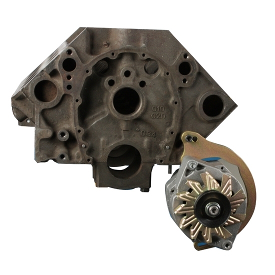 Small Block Chevy Lower Alternator Bracket, Stainless