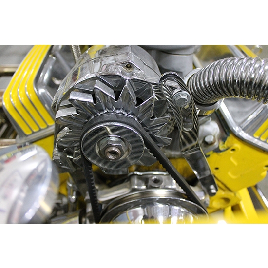 Small Block Chevy Upper Alternator Bracket, Stainless