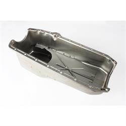1955-79 Small Block Fits Chevy Raw Oil Pan Left Side Dipstick