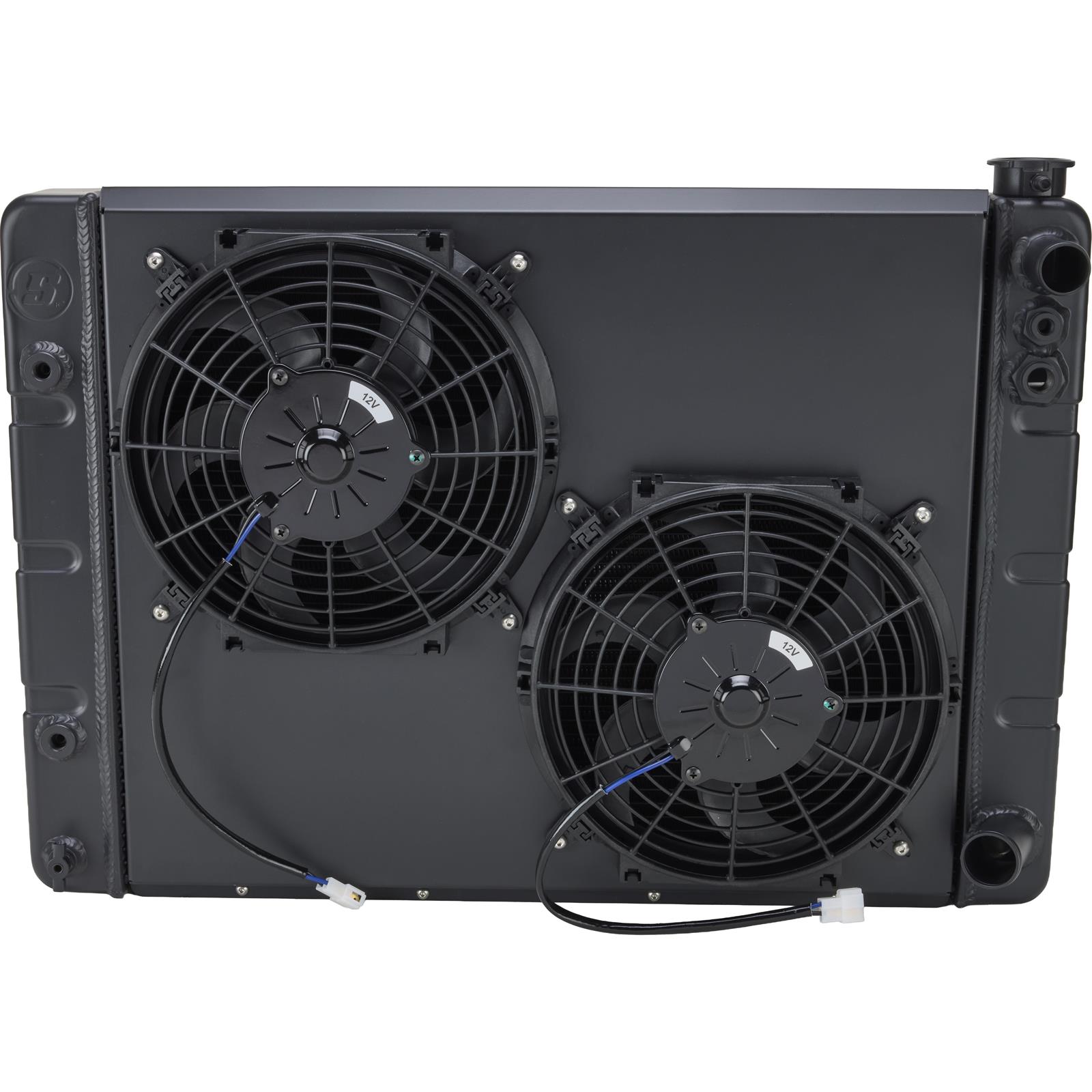 WindChill® Universal LS Swap Black Aluminum Radiator Kit w/ Trans