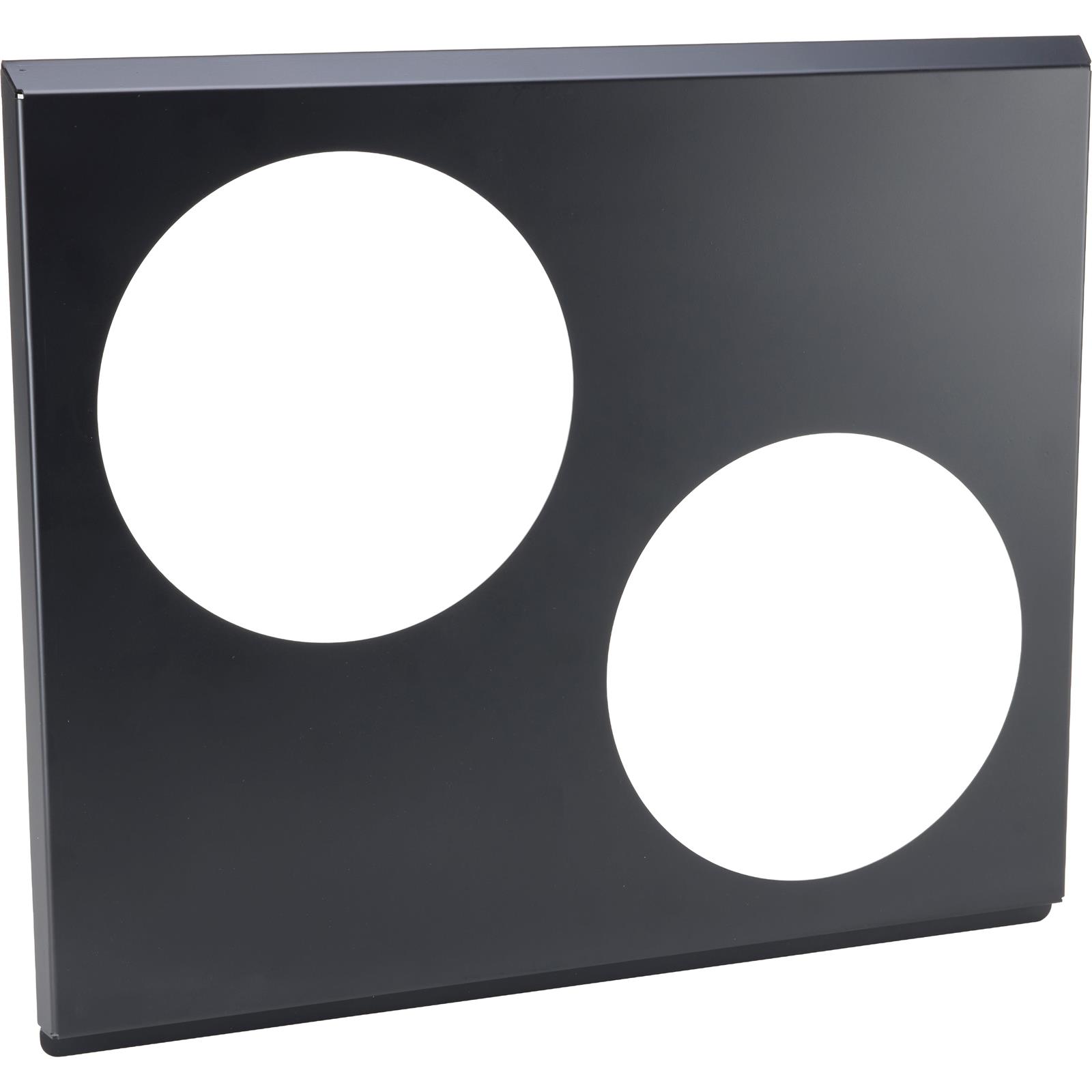 Black Aluminum Dual Fan Shroud For Speedway Radiators, 28-inch