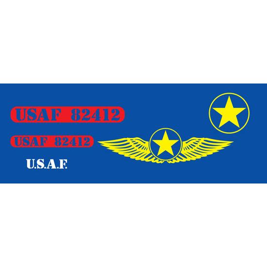 Garton Air Force Jeep USAF Pedal Car Graphic, Red