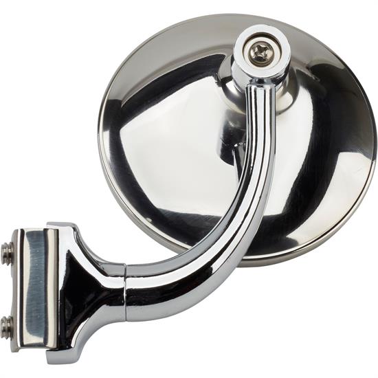 Universal L/R Side ClampOn Rear View Door Top Peep Mirror, 3 In