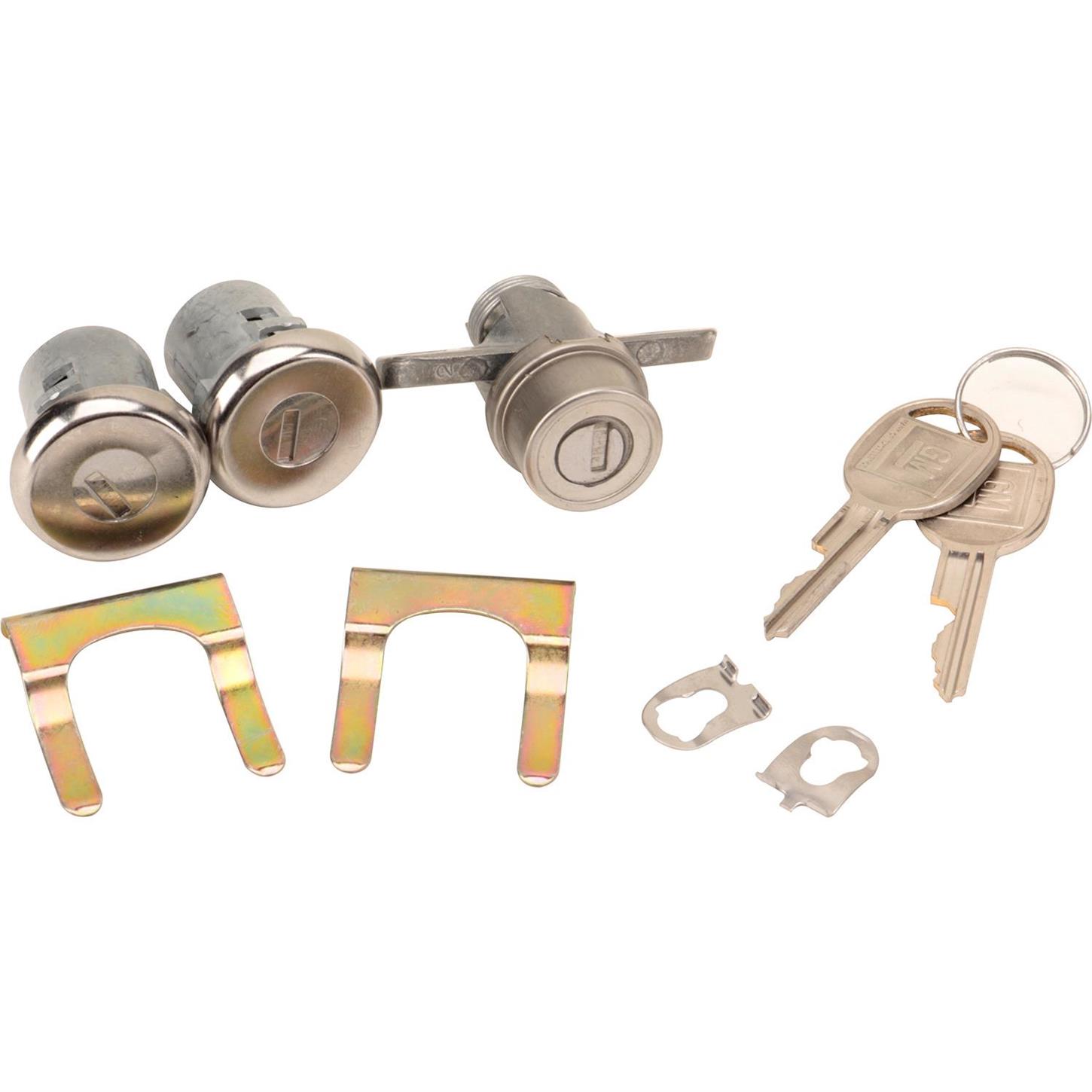 Classic Auto Locks CL185 Door/Trunk Lock Set w/Key for 197073 Camaro