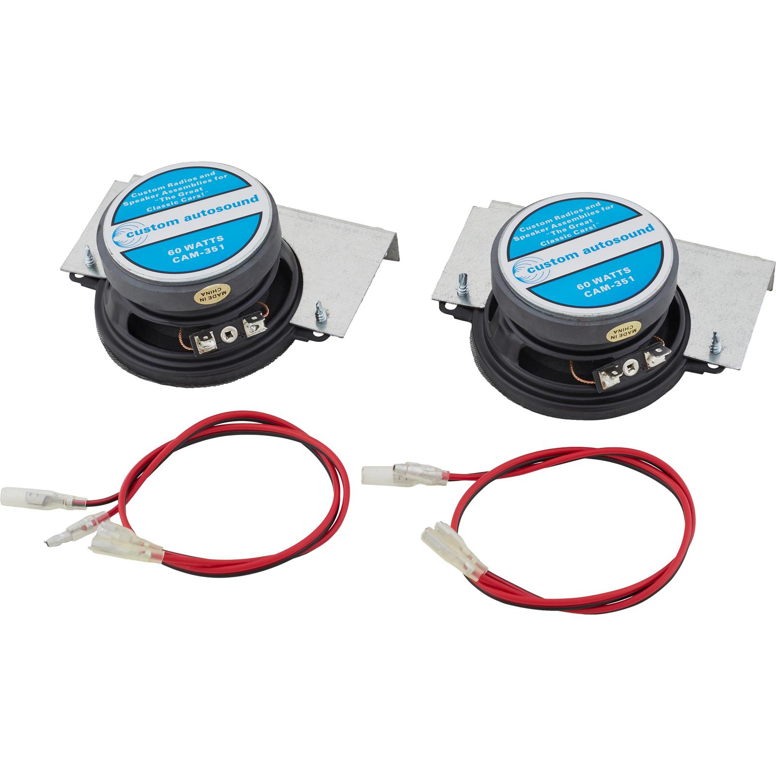 Custom Autosound 1013 Dual Speakers, 60 Watt, Camaro/Chevelle, Pair