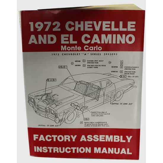 Dave Graham 72-CHFA Factory Assembly Manual,72 Chevelle/El Camino