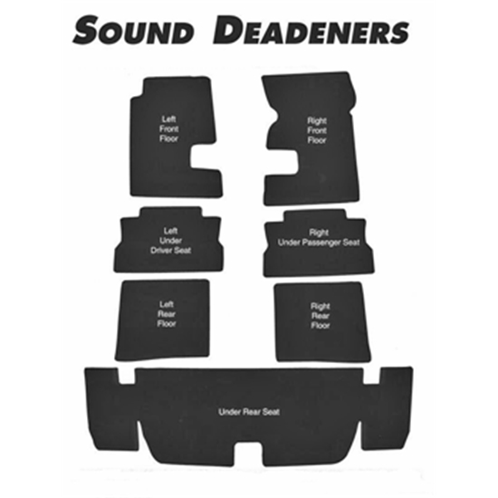 Repops CA136 Carpet Sound Deadener Kit for 196769 Camaro, 7 Piece