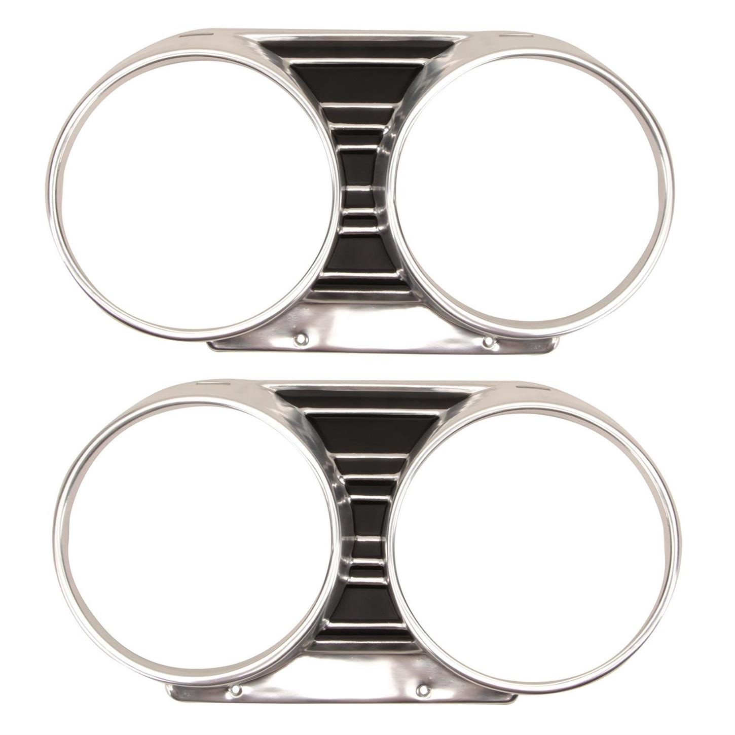 RESTOPARTS 9567CHB Headlight Bezels for 1967 Chevelle, Pair