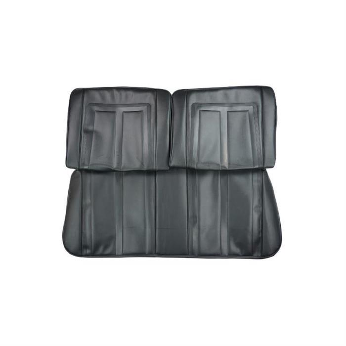 PUI 66XS10B 1966 Nova SS Black Split Bench Seat Upholstery