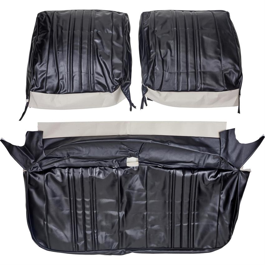 1968 Chevy II/Nova Standard Bench Seat Covers, Black