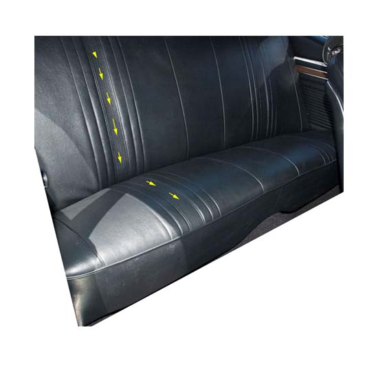 Pui 69xs09c Rear Seat Upholstery Kit 1969 71 Nova Blue