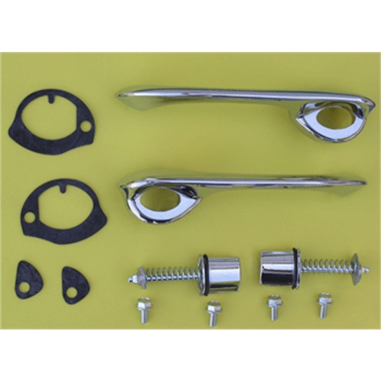 Trim Parts 4782 Outer Front Door Handles, 197072 GM, Complete Kit