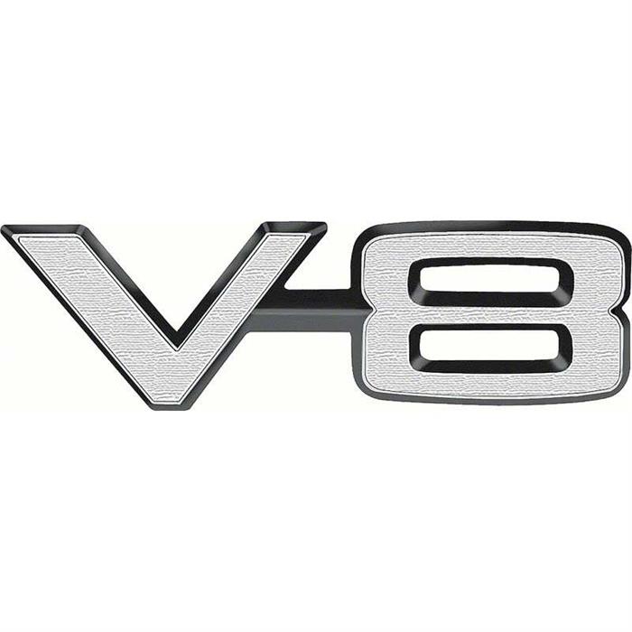 OER 2579748 1966-70 Mopar V-8 Front Fender Emblem, Each