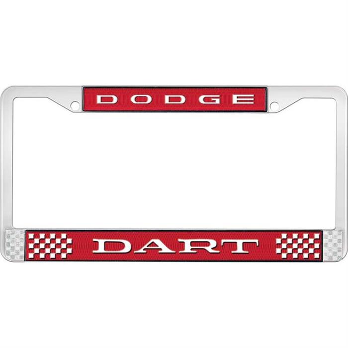 OER LF13201C Dodge Dart License Plate Frame, Red