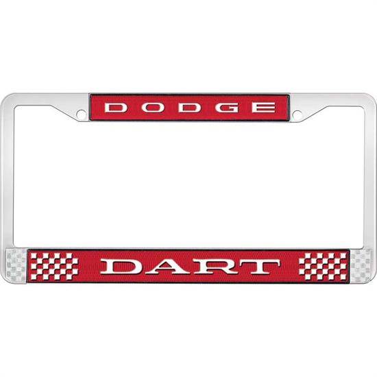 OER LF13201C Dodge Dart License Plate Frame, Red