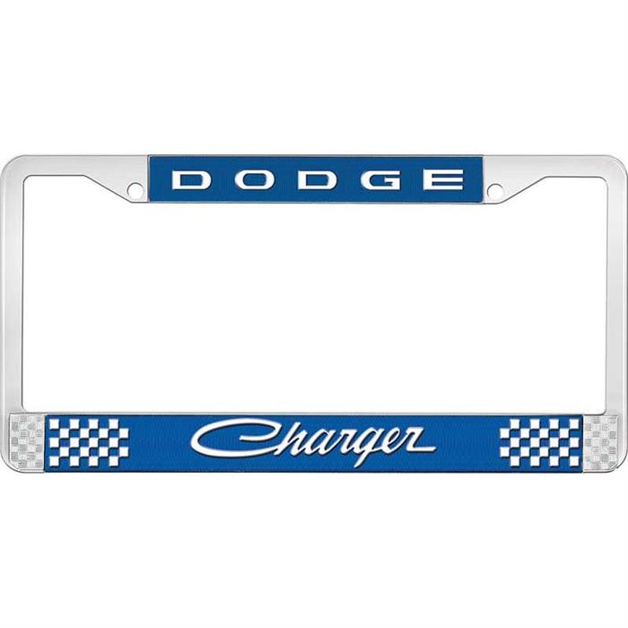 OER LF13205B Dodge Charger License Plate Frame, Blue