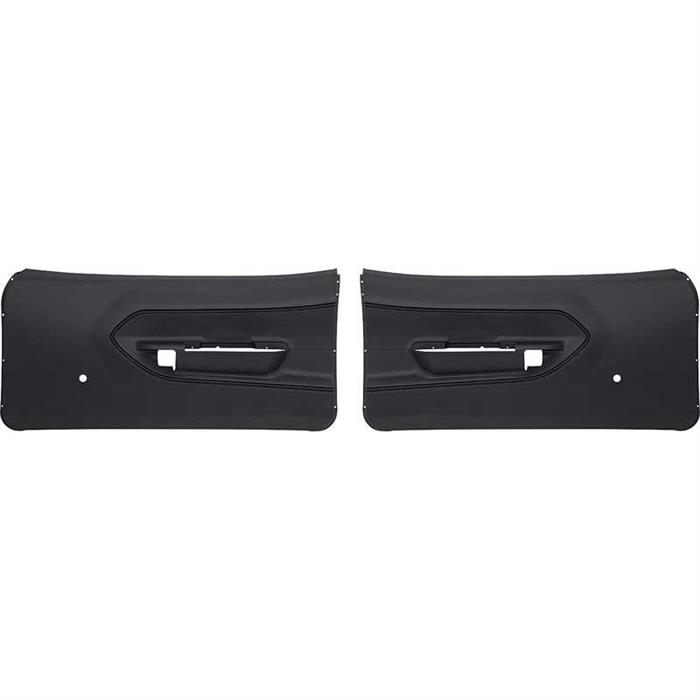OER ME859100 1970-74 Barracuda/'Cuda Black Front Door Panels